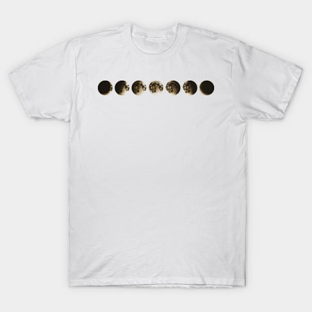 Moon Phases - Cool Astrology Gift For Men & Women T-Shirt by Art Like Wow Designs